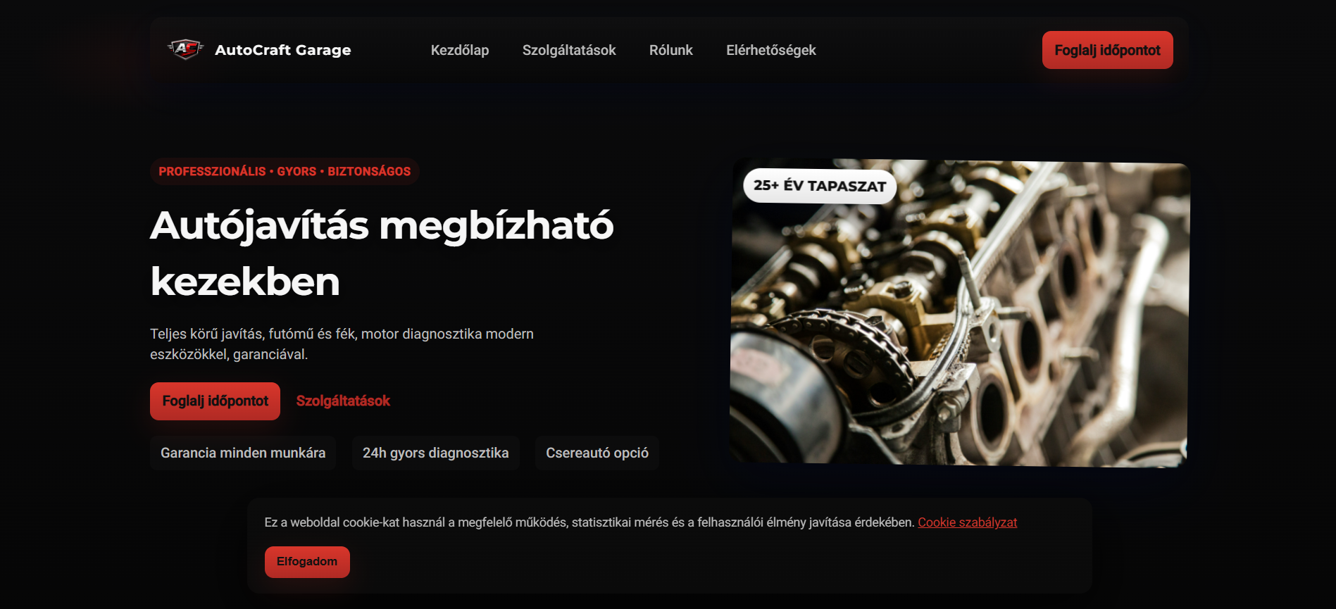 Autószerelő sablon